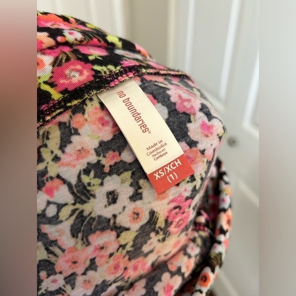 ๐No Boundaries Strapless Floral Boho Front Slit Or Skirt Combo Dress XS - Picture 6 of 6